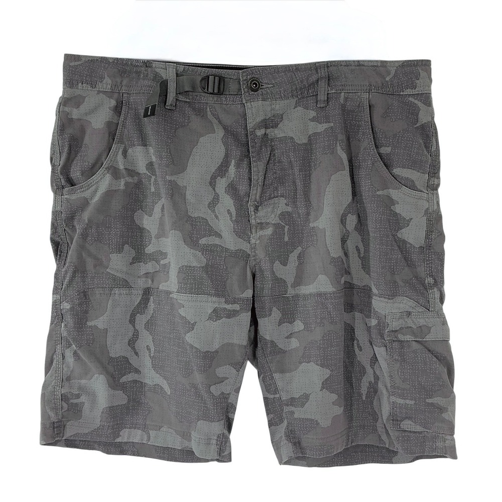 prAna Men's 38W x 10L Strength‎ Zion Shorts Camo Cargo Outdoor Hiking Breathe